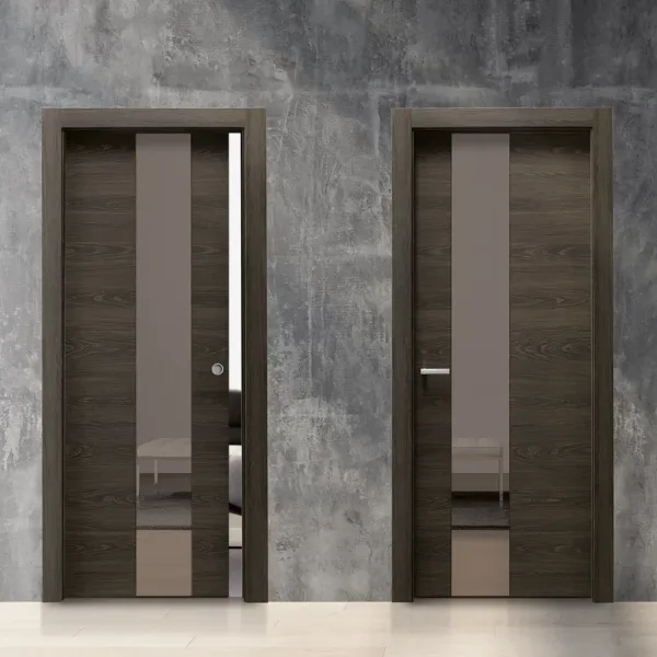 Porte Scorrevoli Materik MV Specchio Bronzo