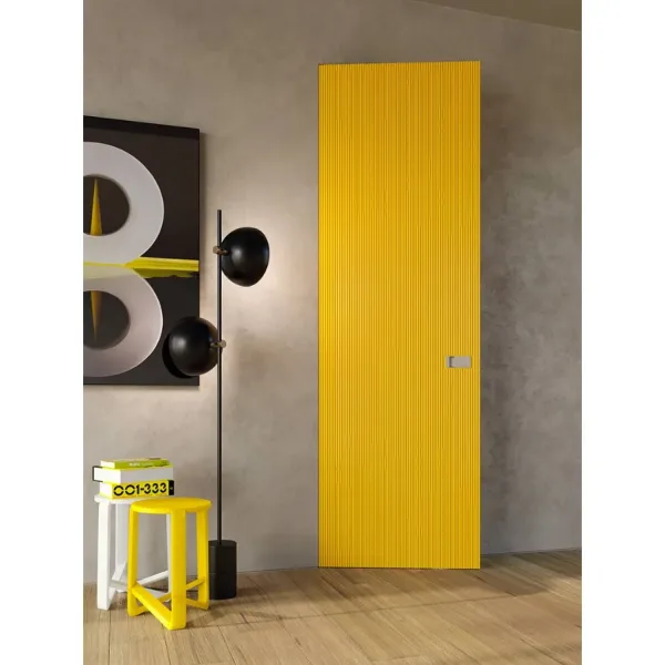 Porta Moderna filo muro Millerighe Laccato Opaco RAL - immagine 2