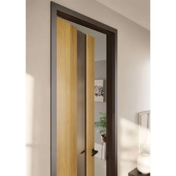 Porta in legno con inserto in vetro CLV Rovere Olio Naturale - immagine 2