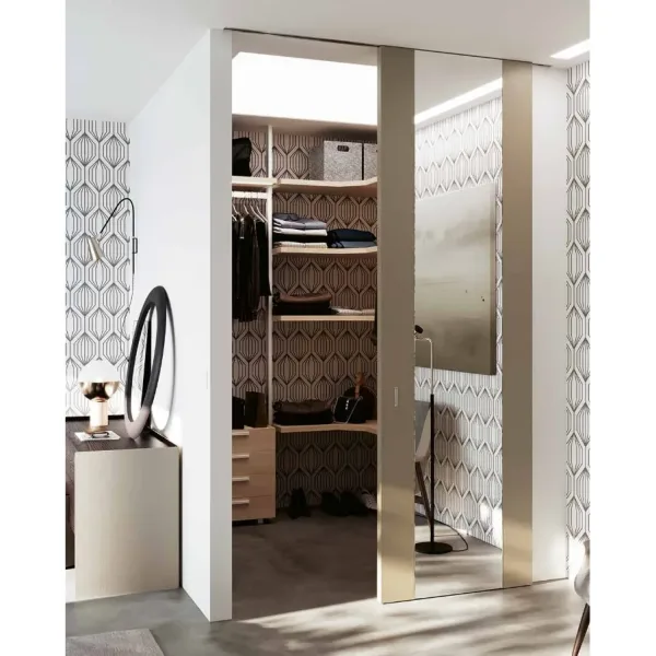 Porta scorrevole a tutta altezza con Specchio REFLEX
